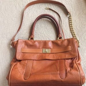 Rocatella “Jane” Belted Leather Sachel